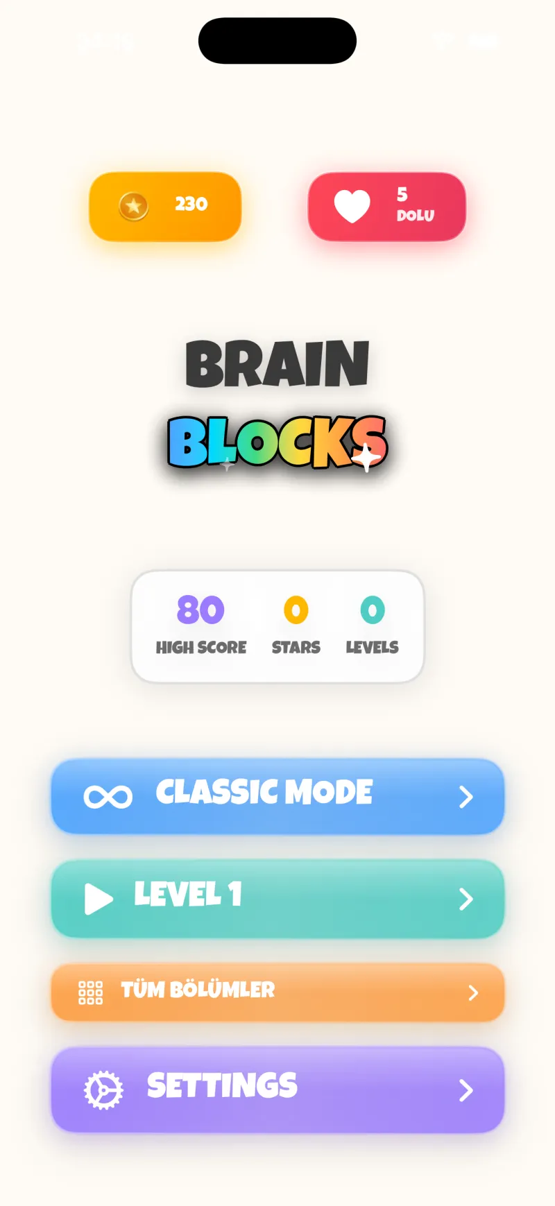 Brain Blocks ekran görüntüsü 2