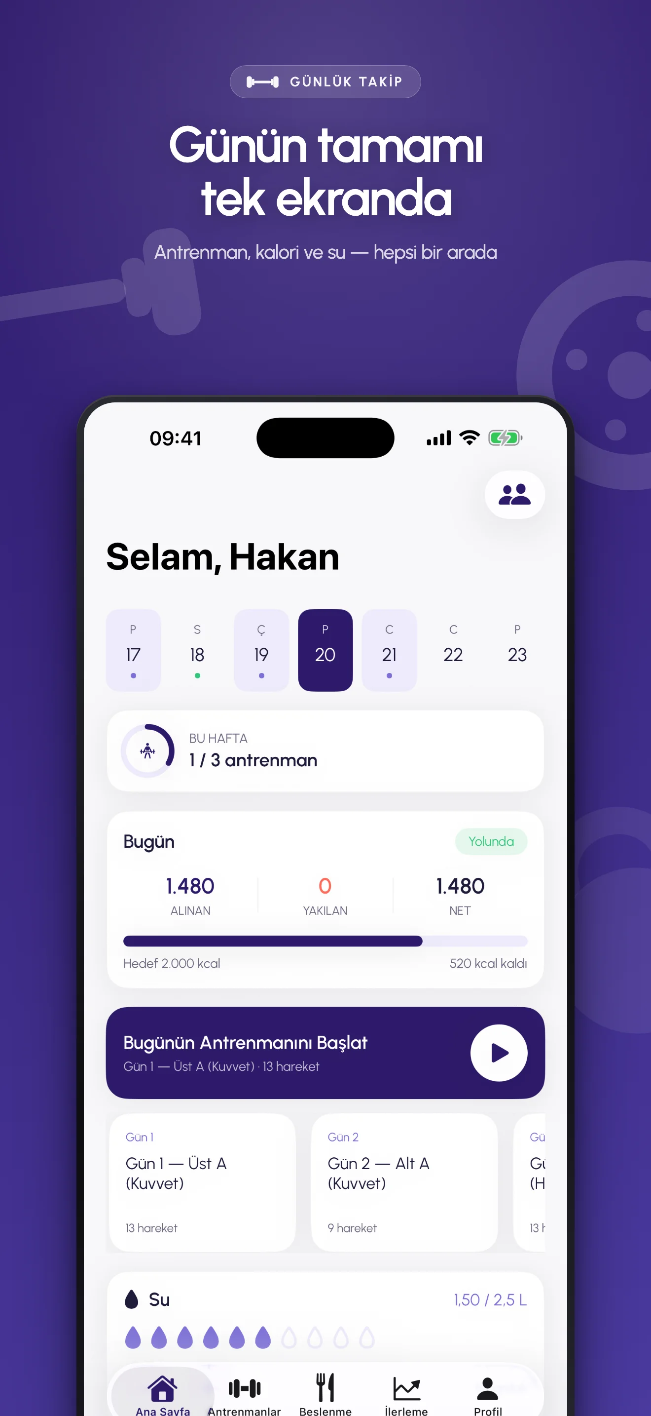 FitLog ekran görüntüsü 1