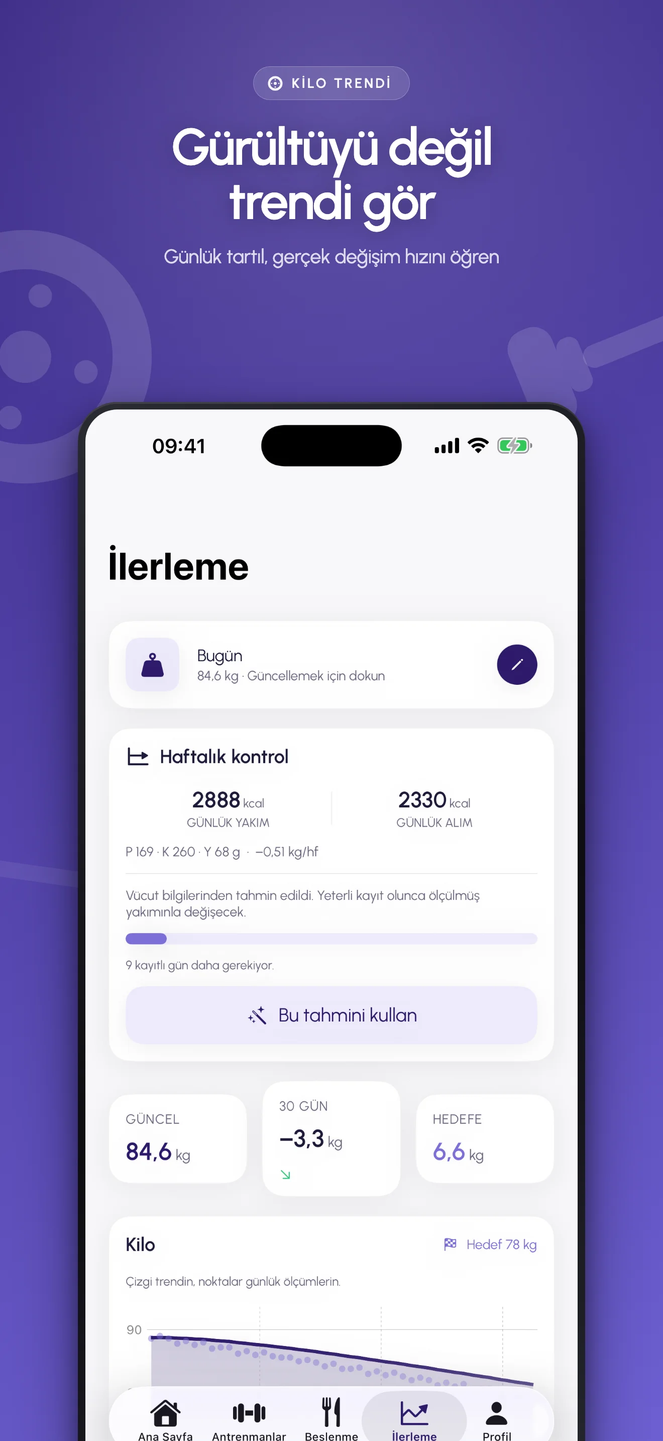 FitLog ekran görüntüsü 2